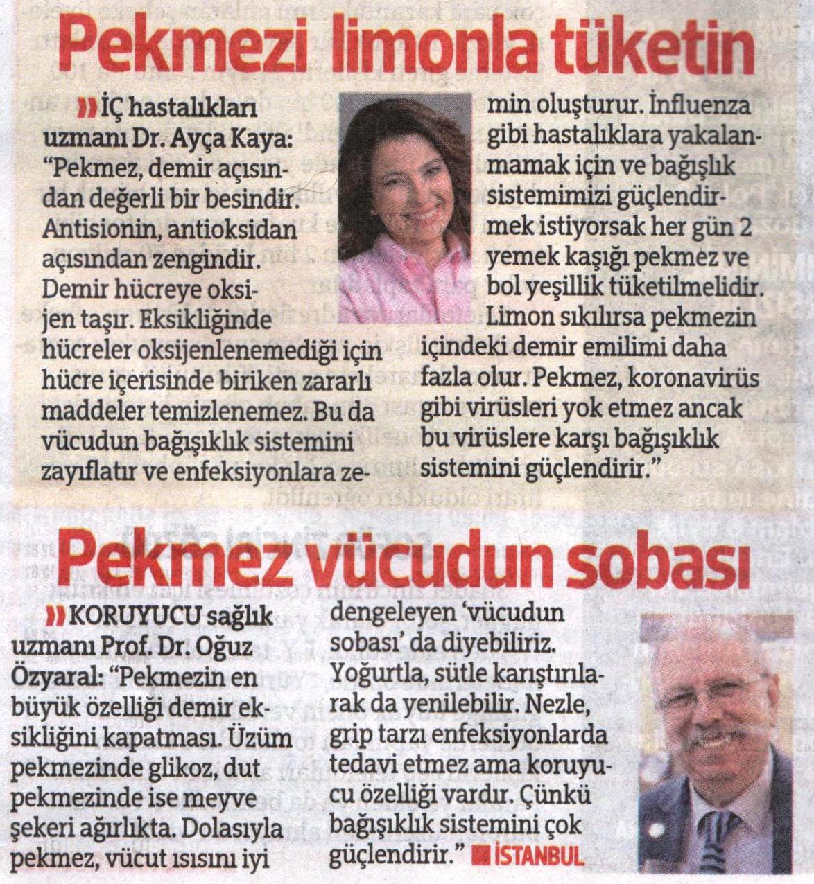 Pekmez yemek için güzel nedenler